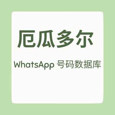 厄瓜多尔 WhatsApp 号码数据库