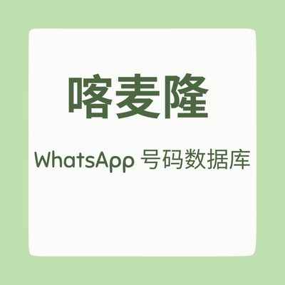 喀麦隆 WhatsApp 号码数据库