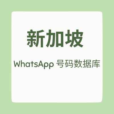 新加坡 WhatsApp 号码数据库