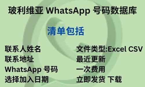 玻利维亚 WhatsApp 号码数据库